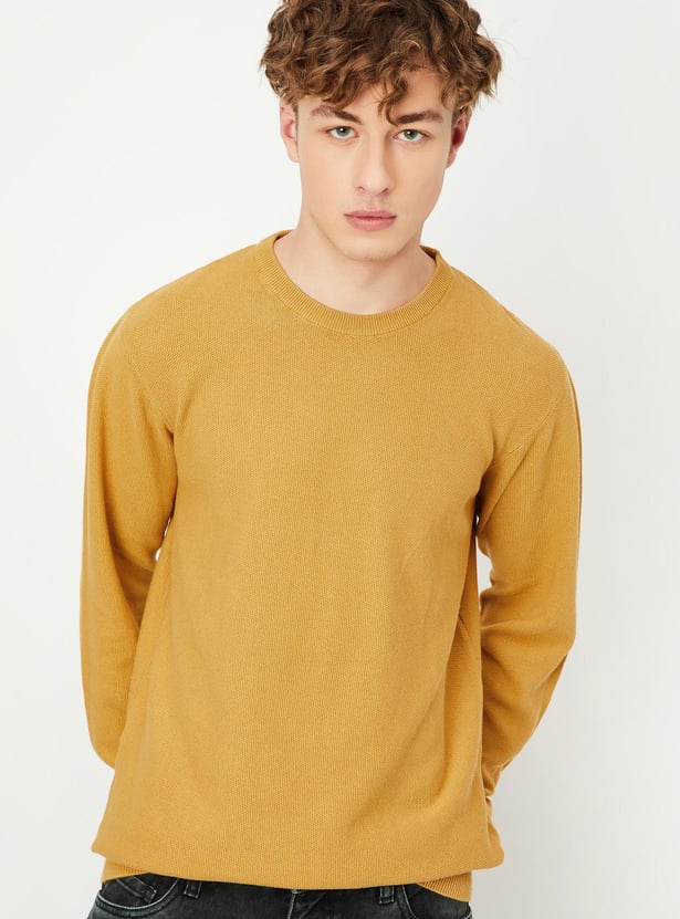 Men Knitted Slim Fit Sweater