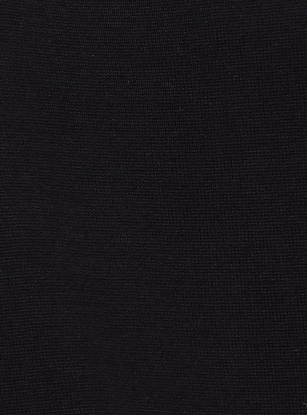 Men Colorblocked Slim Fit Sweater