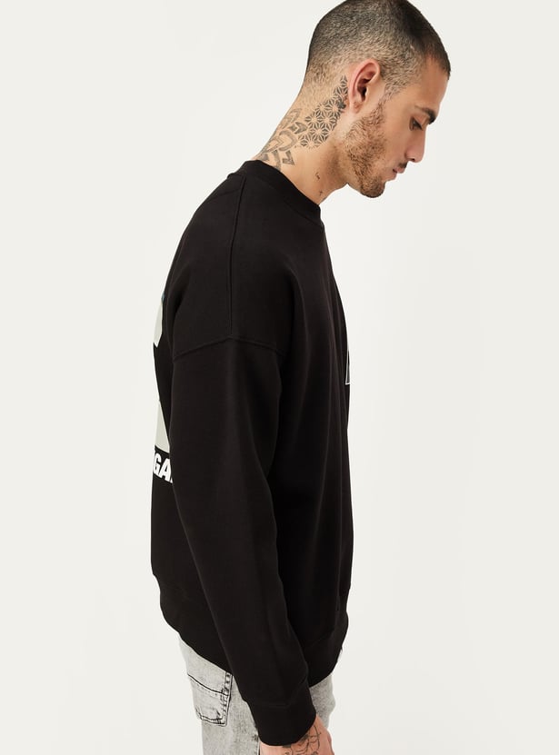 Buy Men Back Printed Sweatshirt Online at just Rs. 999.0
