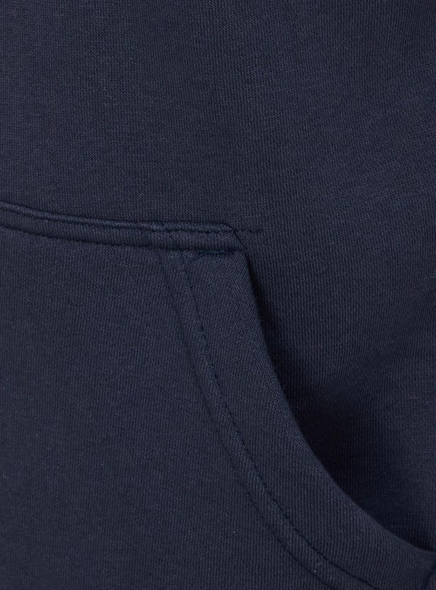 Men Colourblocked Hooded Sweatshirt