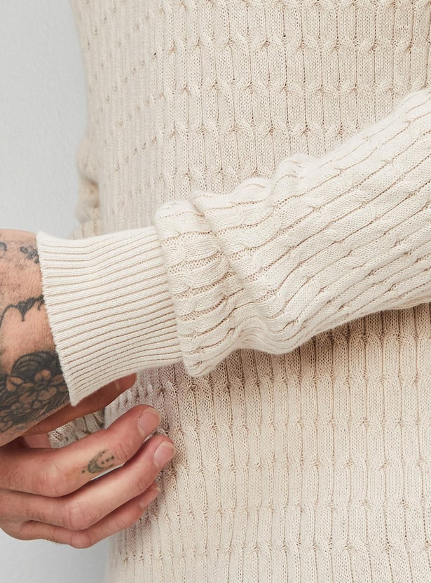 Men Slim Fit Knitted Sweater