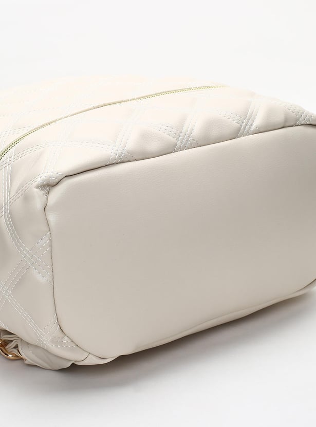 Women Quilted Zip-Around Backpack
