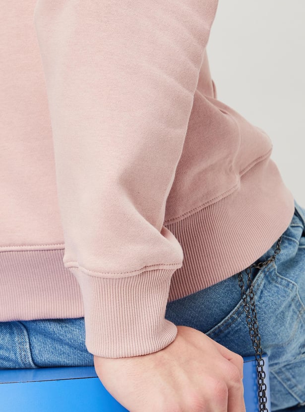 Men Solid Hooded Sweatshirt