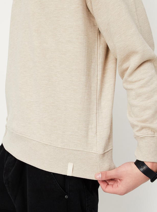 Men Solid Slim Fit Sweatshirt
