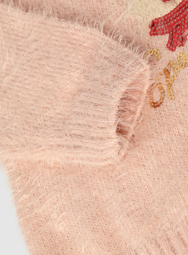 Girls Embellished Sweater