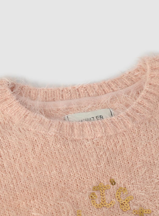 Girls Embellished Sweater