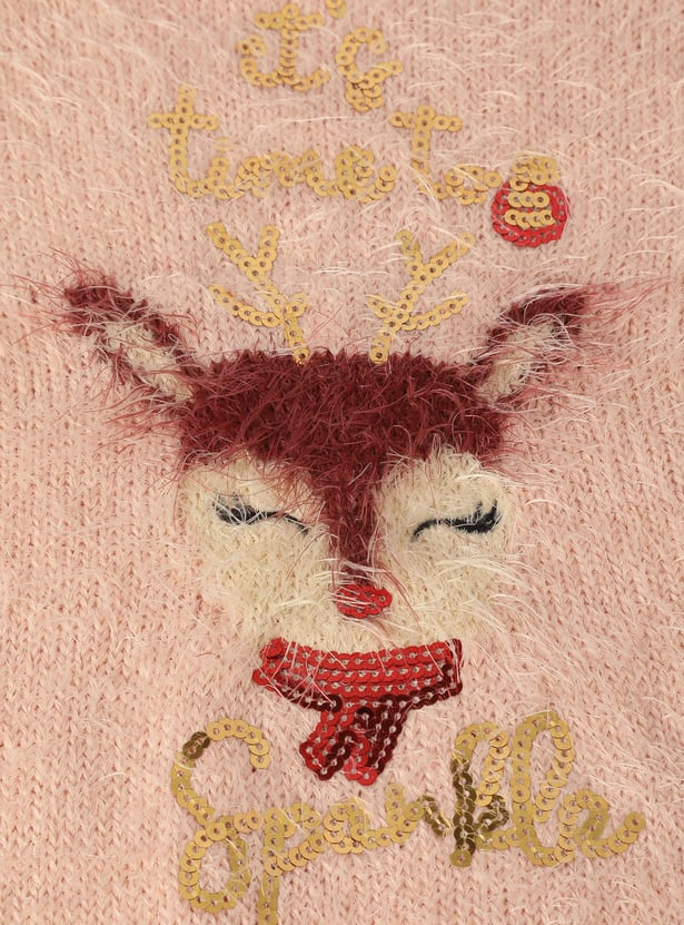 Girls Embellished Sweater