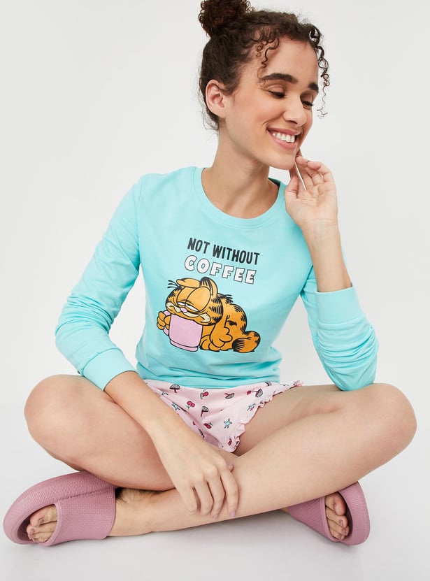 Women Garfield Print Sweatshirt