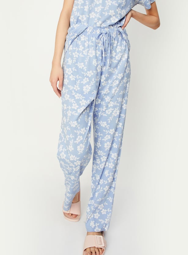 Women Floral Printed PJ Set