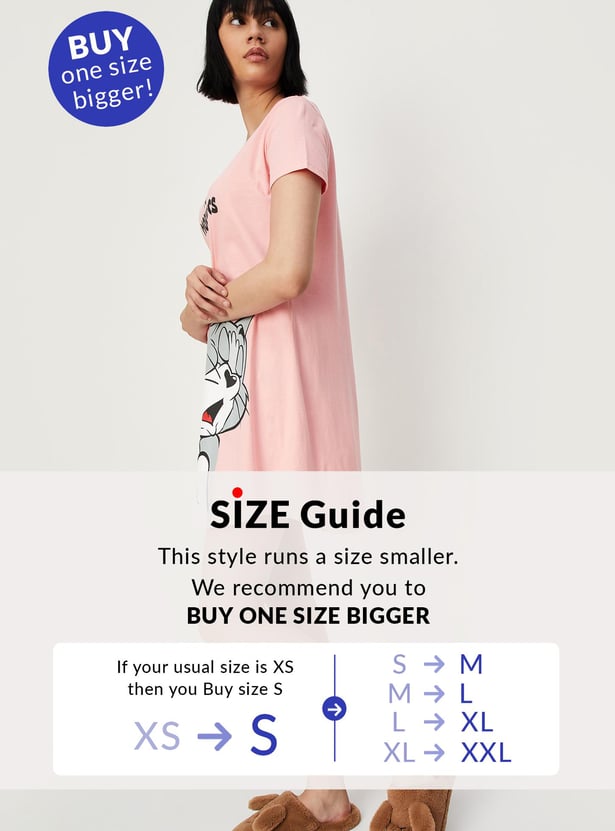 Women Tom & Jerry Printed Chemise