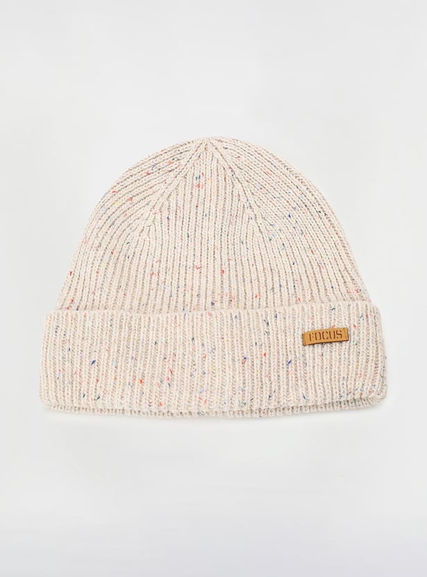 Men Textured Knitted Beanie