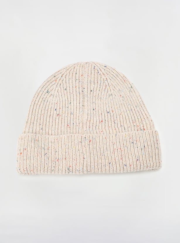 Men Textured Knitted Beanie