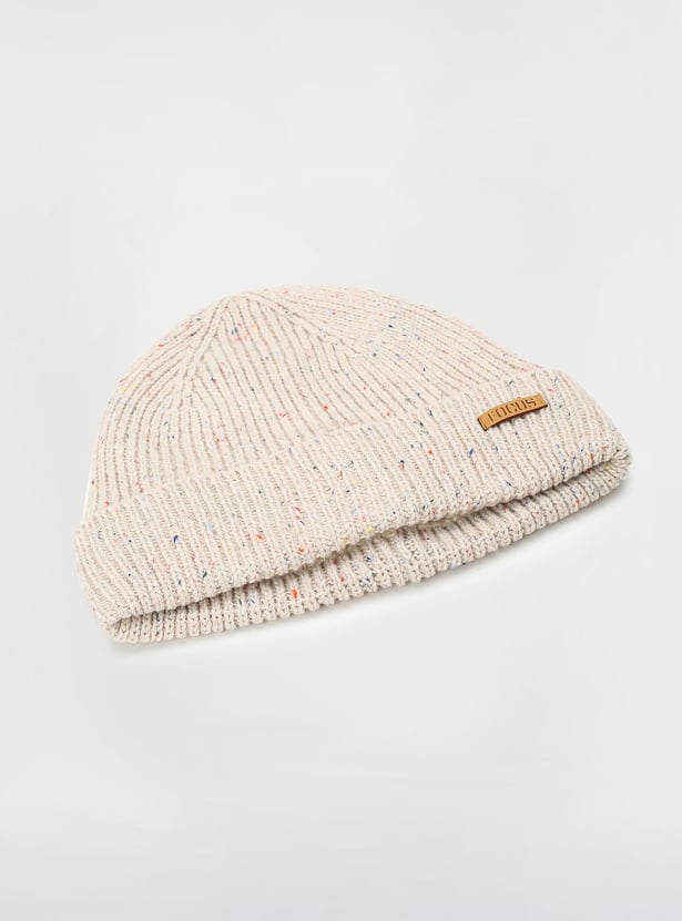 Men Textured Knitted Beanie
