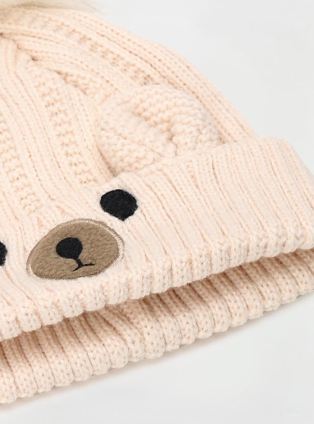 Boys Knitted Beanie & Mitten Set
