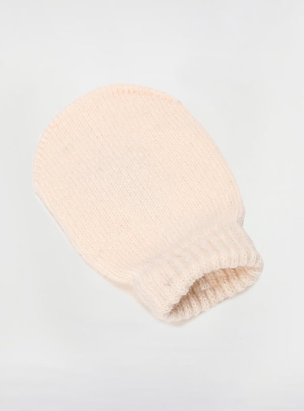 Boys Knitted Beanie & Mitten Set