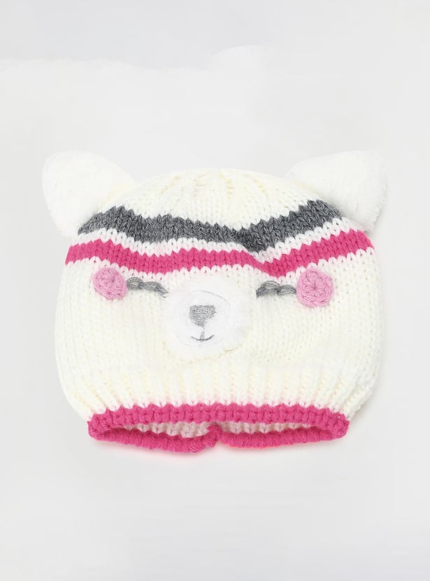 Boys Knitted Beanie & Mitten Set