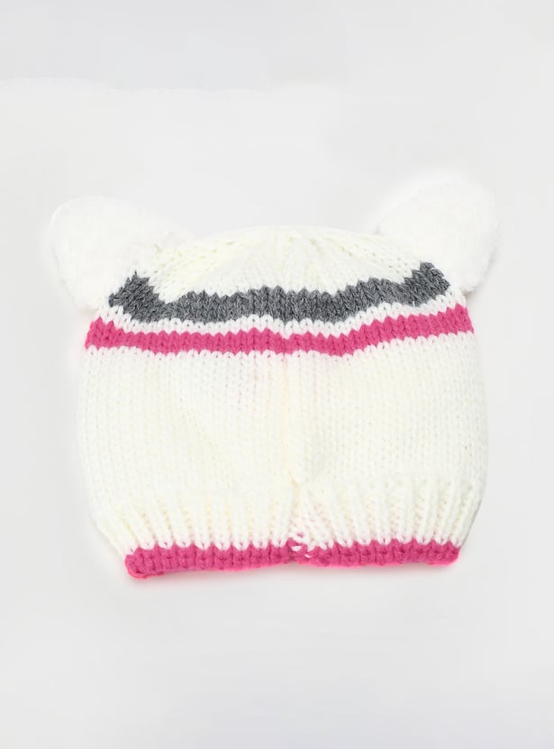 Boys Knitted Beanie & Mitten Set