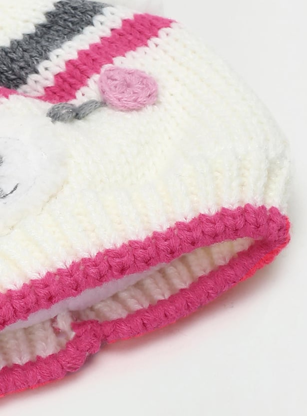 Boys Knitted Beanie & Mitten Set
