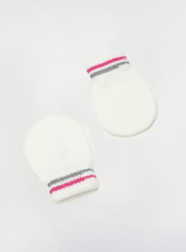 Boys Knitted Beanie & Mitten Set