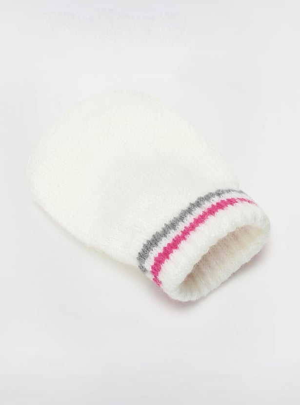 Boys Knitted Beanie & Mitten Set