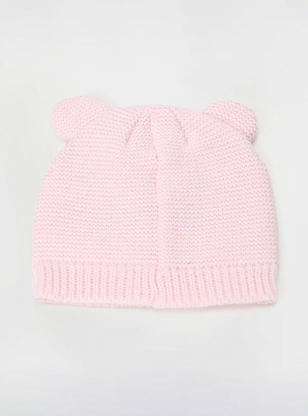 Girls Embroidered Mitten Set