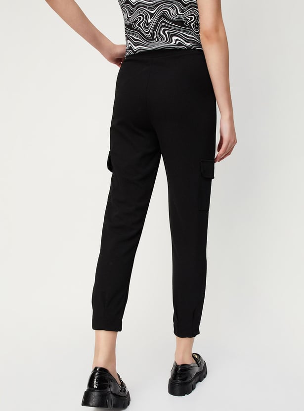 Women Solid Cropped Joggers