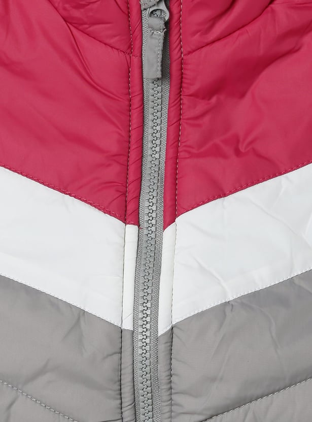 Girls Colourblocked Gilet