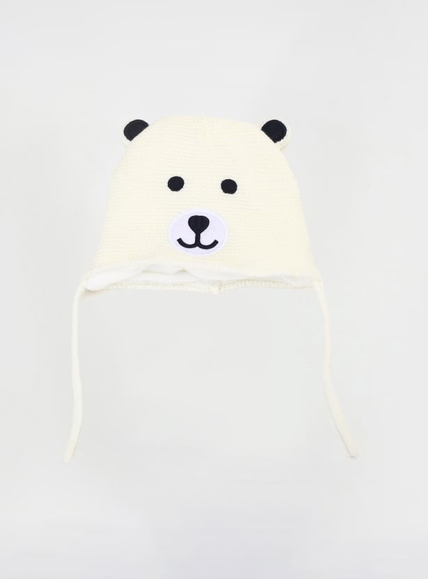 Boys Embroidered Beanie & Mitten Set