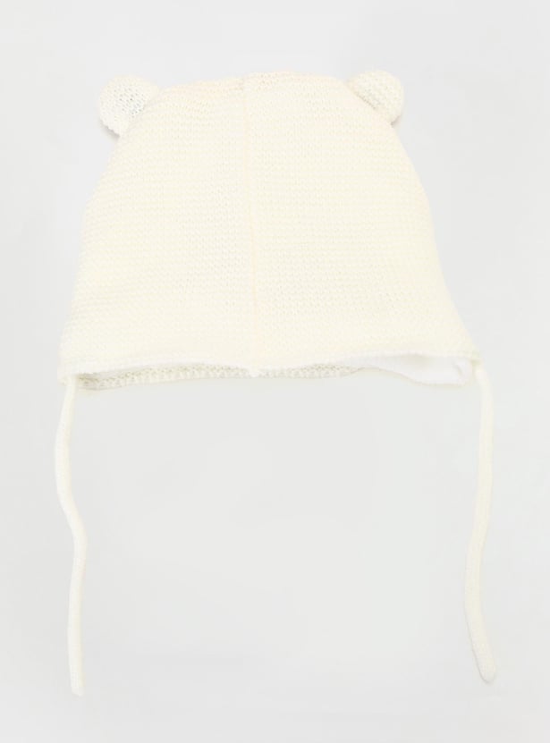 Boys Embroidered Beanie & Mitten Set