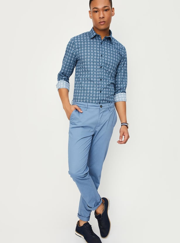 Men Slim Fit Printed Casual Shirt