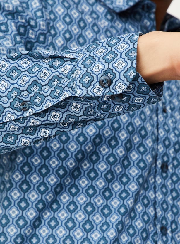 Men Slim Fit Printed Casual Shirt