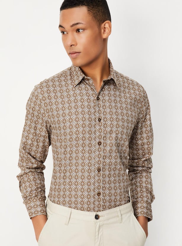 Men Slim Fit Printed Casual Shirt