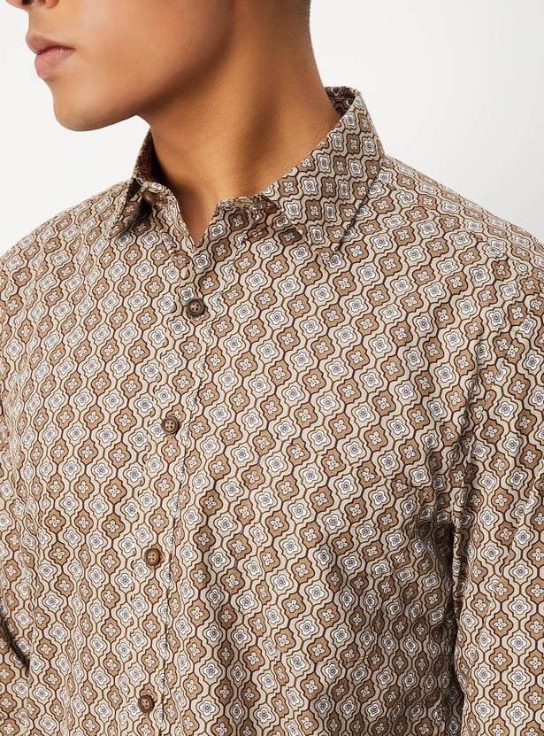 Men Slim Fit Printed Casual Shirt