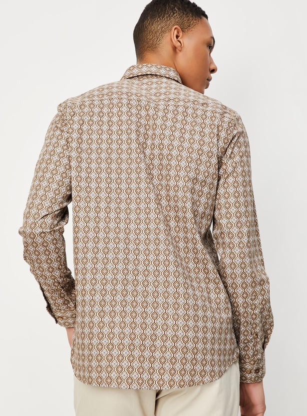 Men Slim Fit Printed Casual Shirt