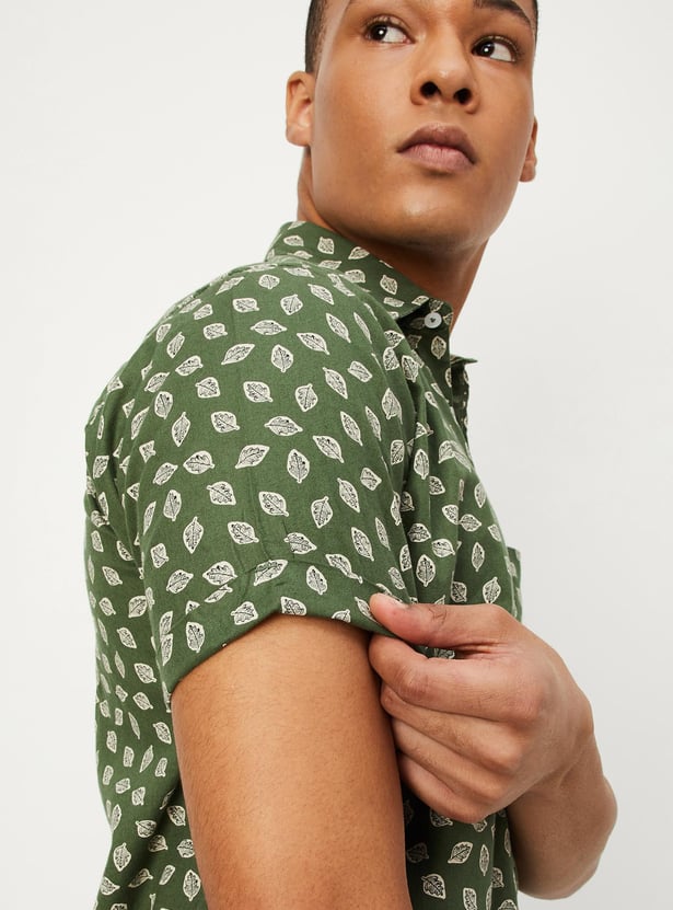 Men Printed Slim Fit Casual Shirt