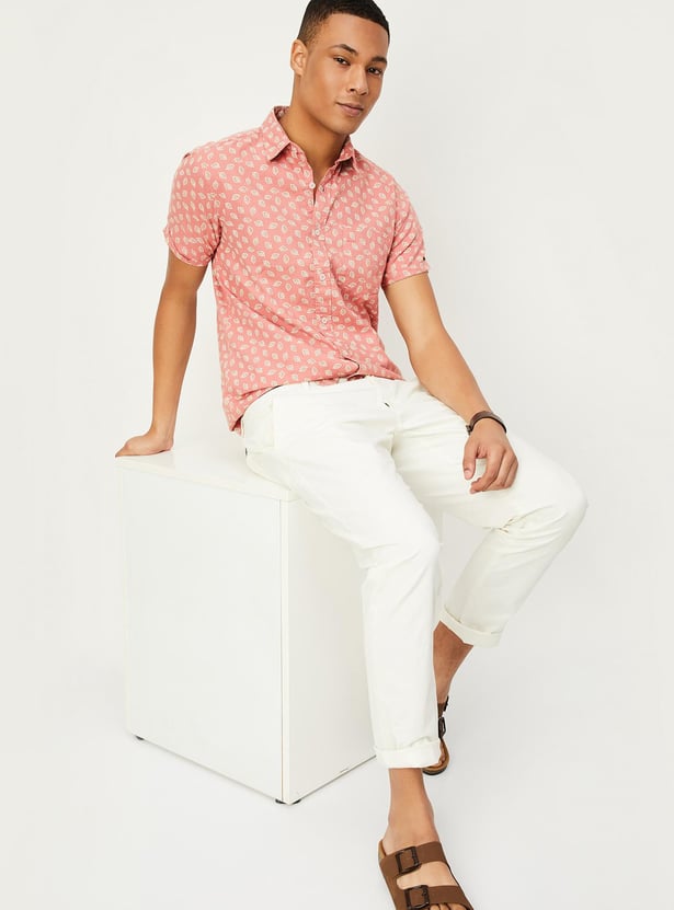 Men Printed Slim Fit Casual Shirt