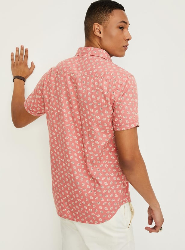 Men Printed Slim Fit Casual Shirt