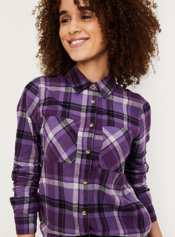 Women Checked Casual Shirt