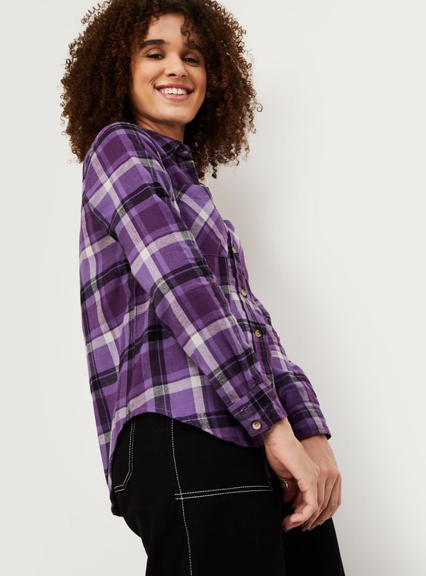 Women Checked Casual Shirt