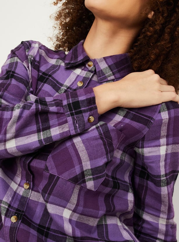 Women Checked Casual Shirt