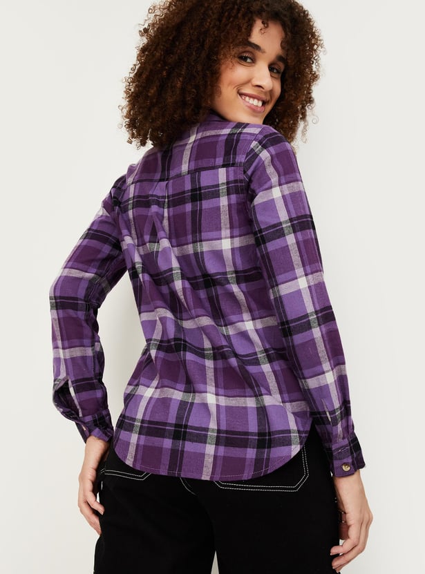 Women Checked Casual Shirt