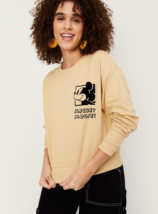 Women Mickey Mouse Printed Sweatshirt