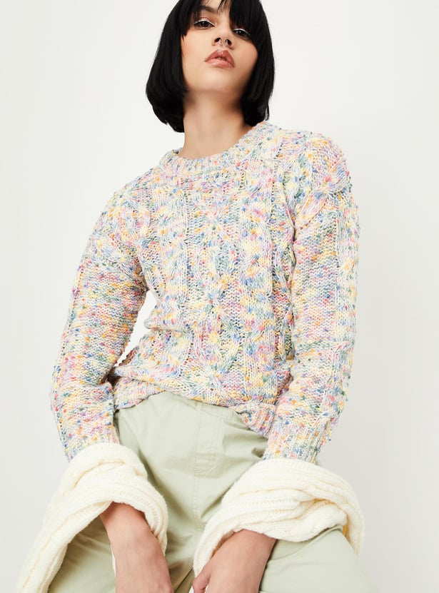 Women Cable Knit Sweater