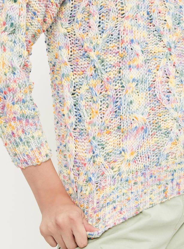 Women Cable Knit Sweater