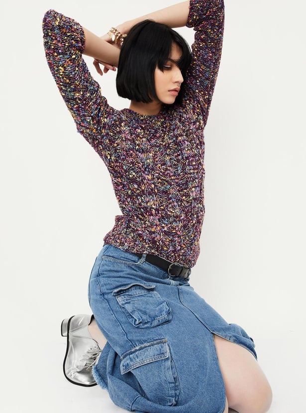 Women Cable Knit Sweater