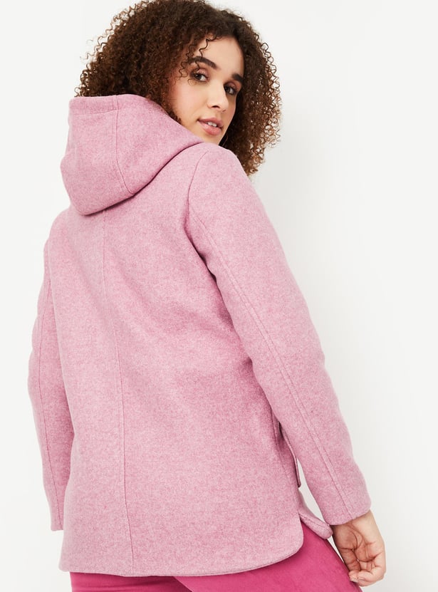 Women Knitted Hooded Jacket