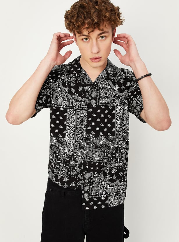 Men Slim Fit Paisley Printed Casual Shirt