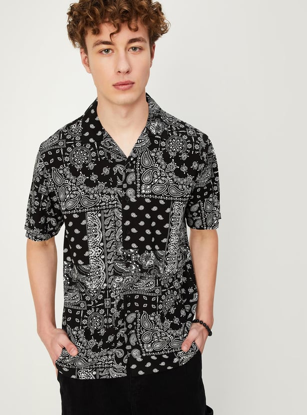 Men Slim Fit Paisley Printed Casual Shirt