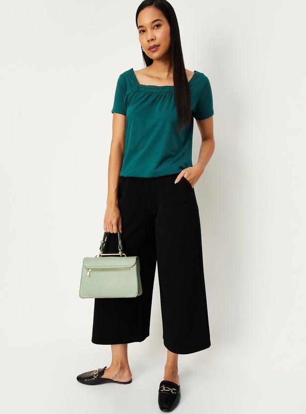 Women Lace Detail Top