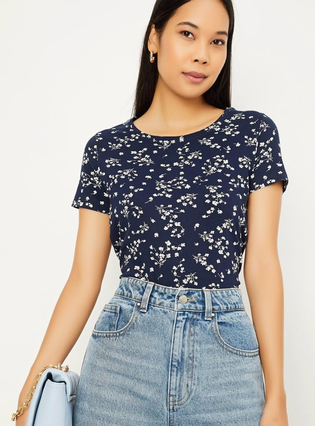 Women Floral Printed T-shirt